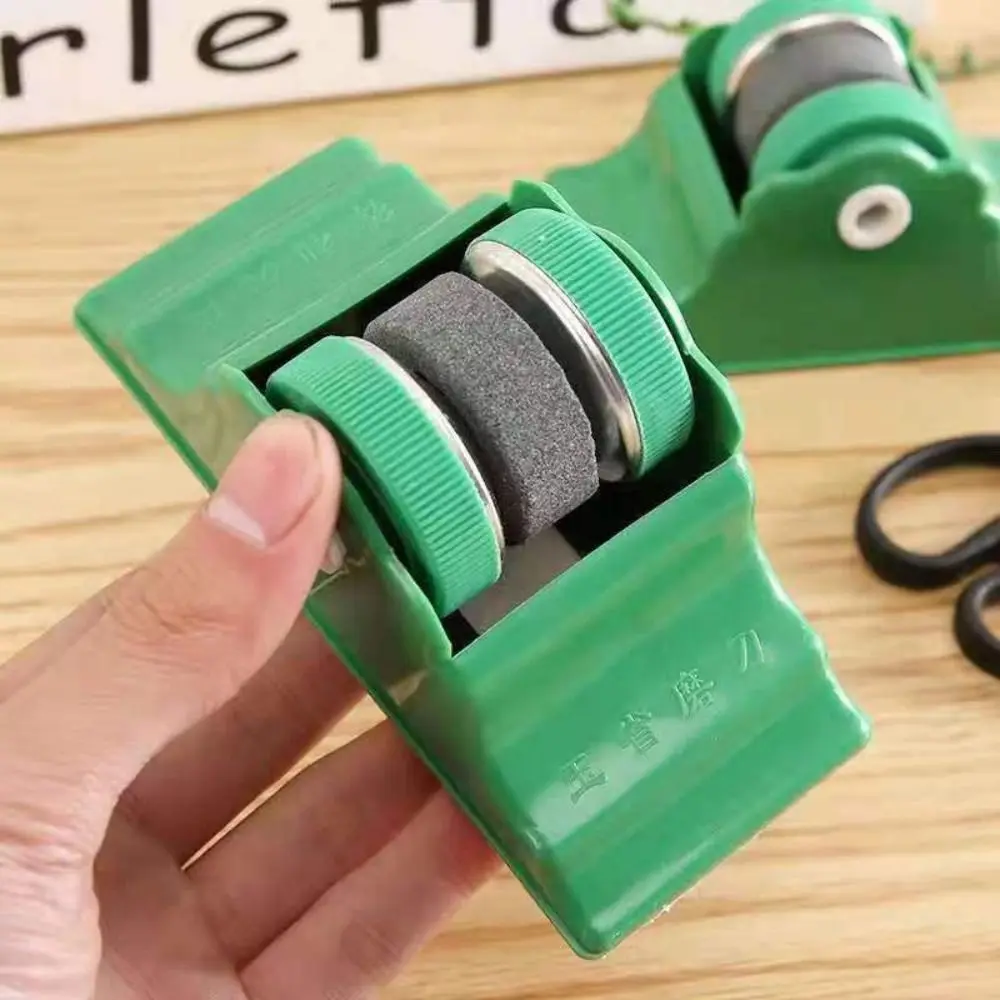 Base Kitchen Sharpening Tool Portable Save Labour Sharpening Stone Self-adhesive ABS and Grinding Wheel Kitchenware Sharpener
