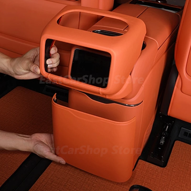 

For Lynk&Co 900 2025 2026 Car ABS Refrigerator Panel Anti-kick Pad Protection Air Conditioner Screen Cover Plate Pad Accessories