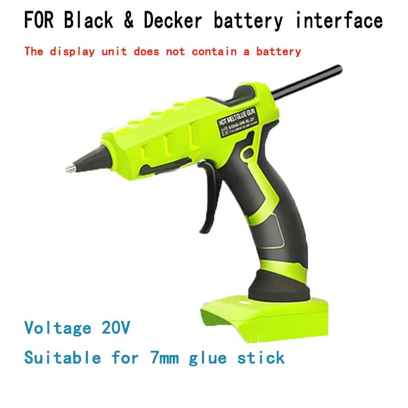 NL227C Wireless Hot Melt Glue Gun For Makita BL1830 For Milwaukee  For Black Decker For Dewalt DCB183 DCB609 Lithium Battery