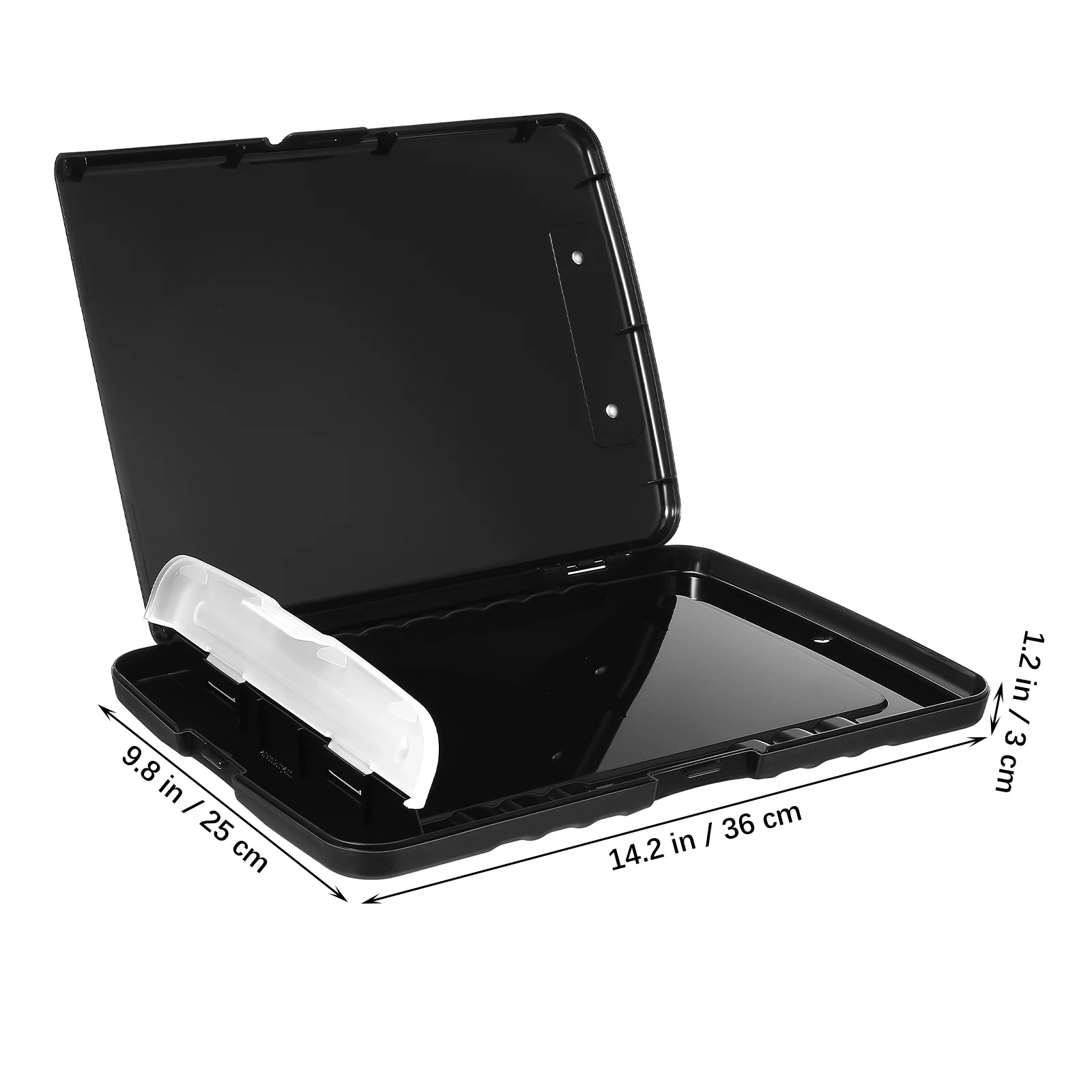 

Large Capacity File Box Storage Clipboard Nurse Binder Sturdy Pp Material Portable Document Holder Office Home Travel A4