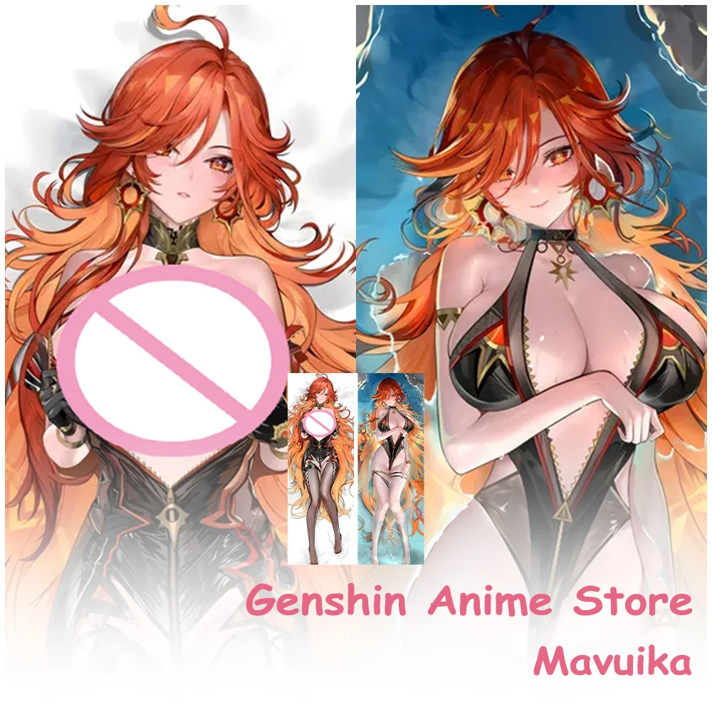 

Game Genshin Impact Mavuika Body Dakimakura Cover Cosplay Props Anime Double-Sided Printed Cartoon Griseo Otaku Pillow Cover