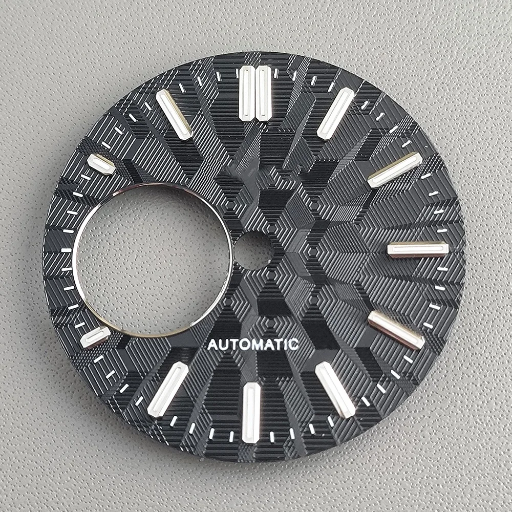 28.5mm NH38 Dial S logo dial Green Luminous dial Suitable for NH38 movement watch accessories