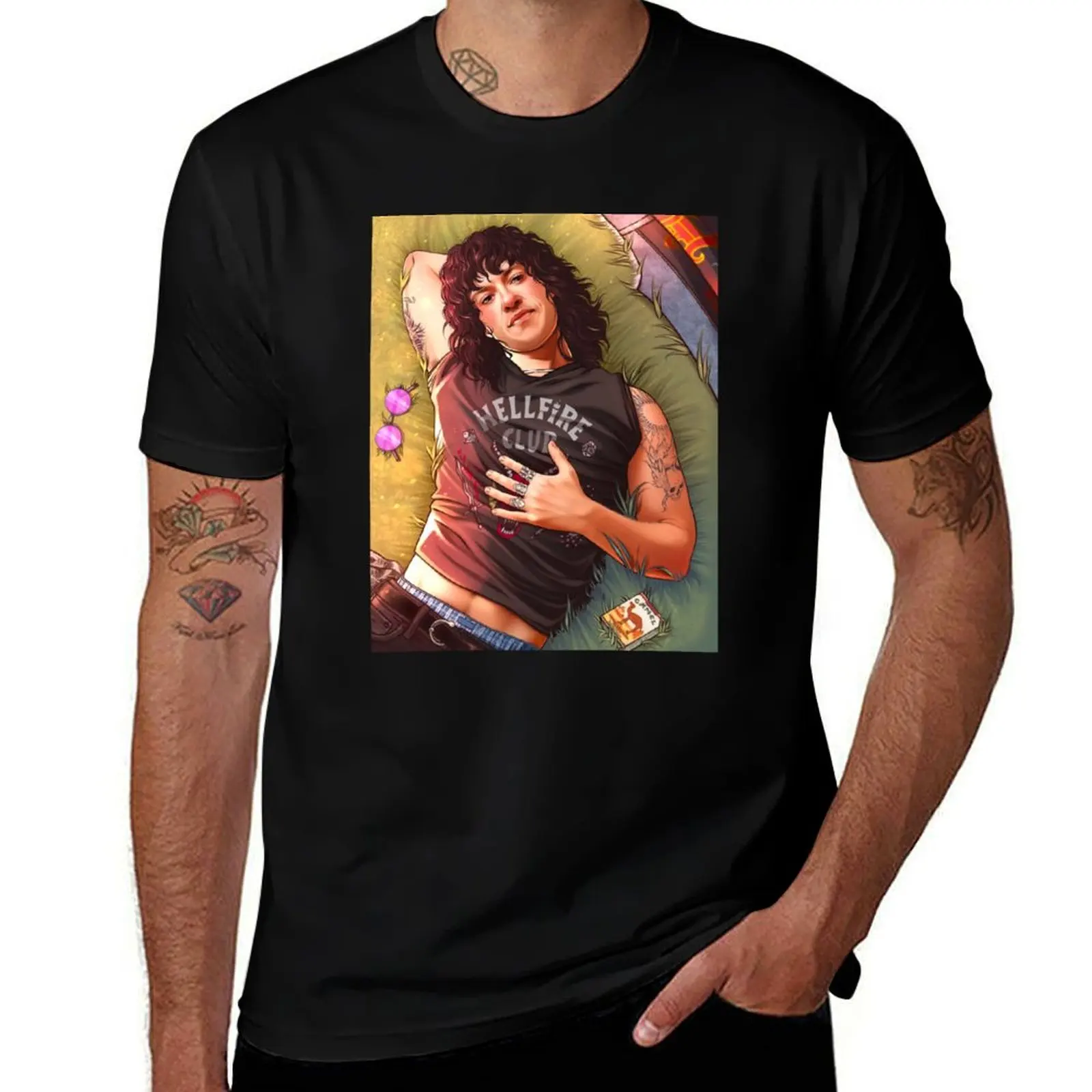 Eddie Munson Summer T-Shirt Casual Basic Short Sleeve T-Shirt