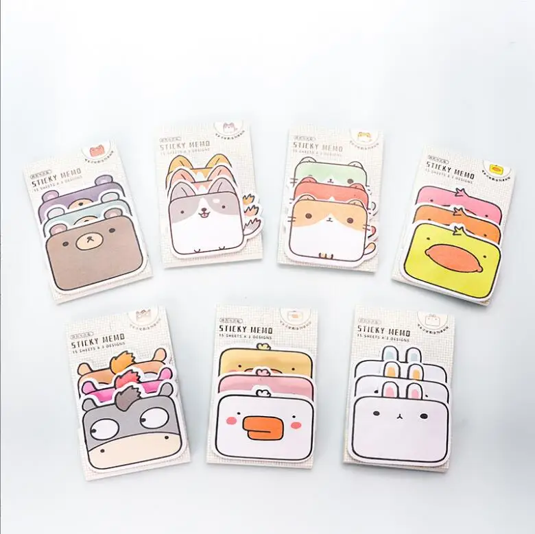 

35 pcs/lot Creative Animal Dog Bear Memo Pad Sticky Note Cute N Times Stationery Label Notepad Post school supplies