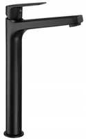 15.9 cm Single-handle Stand Satin Faucet Jasmin Black Satin