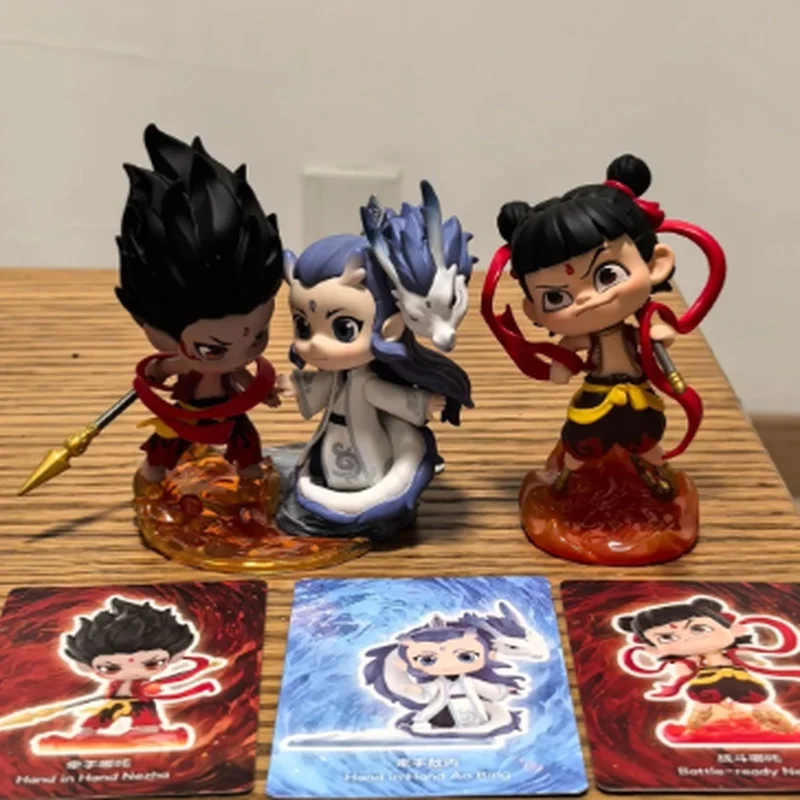 

Pop Mart Nezha2born Bonds Series Kawaii Anime Figure Blind Box Surprise Mystery Customized Toy Gift for Movie Fans