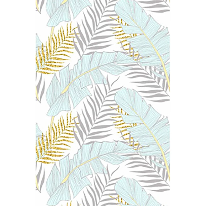 Simple Golden Palm Leaf Seamless Home Decor Self Adhesive Wallpapers For Wall In Roll Living Room Bedroom Wall Makeover Stickers