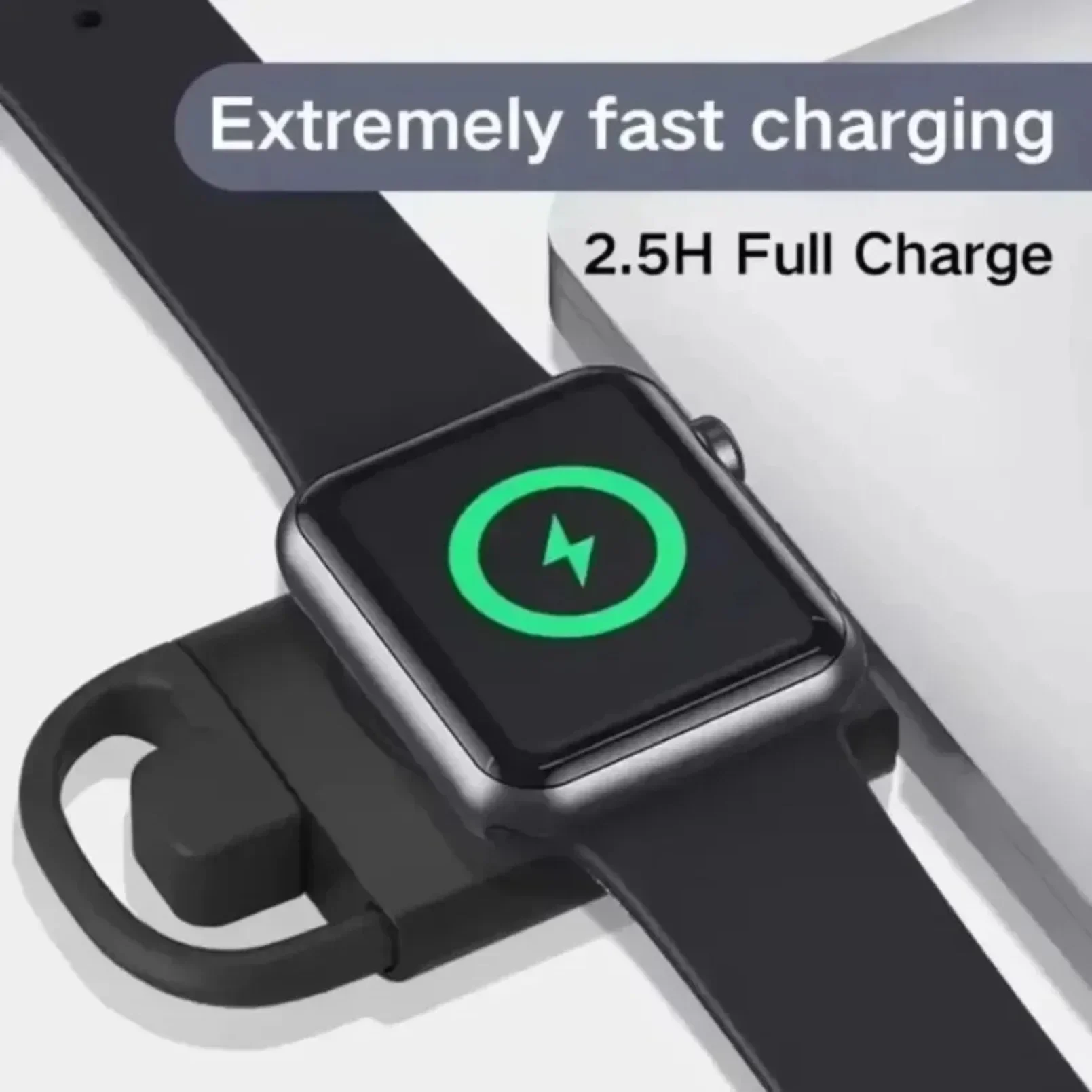 Smart Watch Accessory, Portable Magnetic Wireless Charger with 2 in 1 USB Type-C Travel Charging Adapter for Apple Watch 8 7 6 5