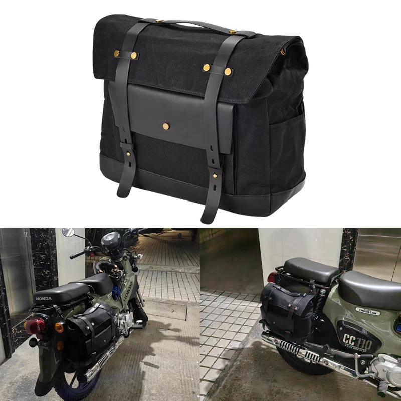 

Винтажная большая вместительная боковая сумка для мотоцикла, седельная сумка для мотоцикла в стиле ретро для Harley Sportster XL 883 XL 1200, Touring