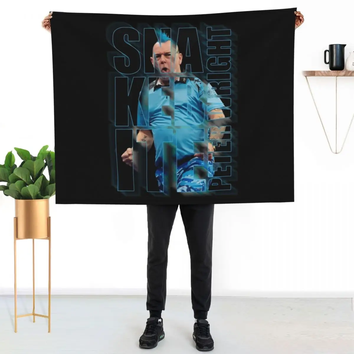 

Crazy Legend Peter Wright darts Throw Blanket Soft Bedroom Blanket for Night Sleeping
