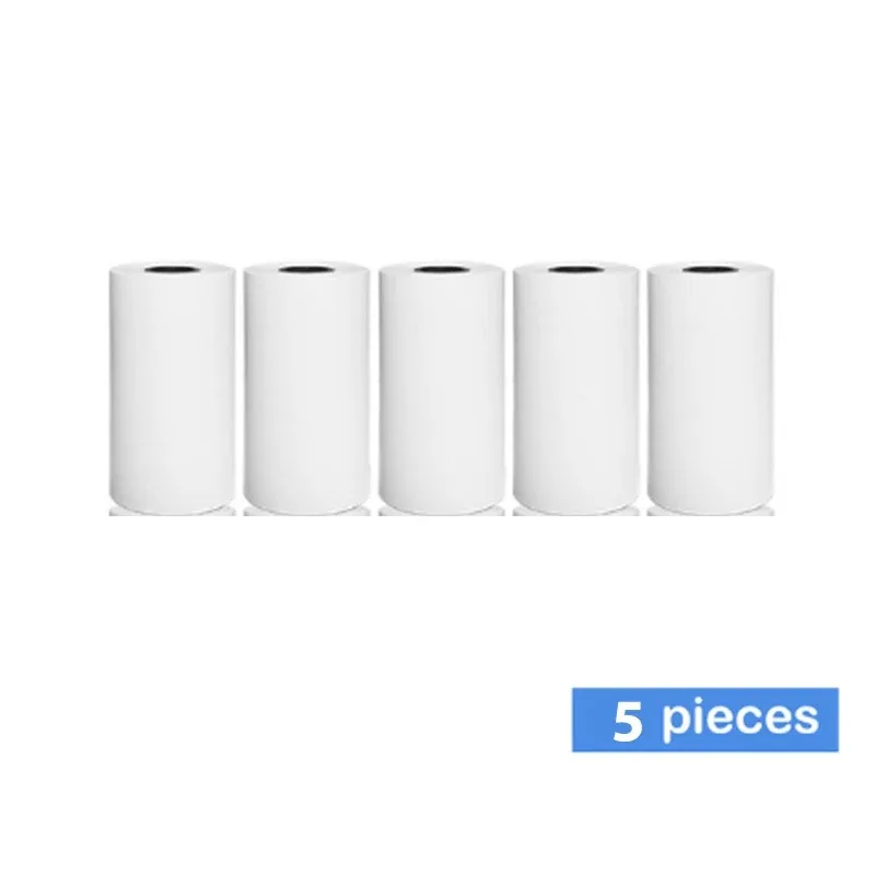 58Mm Mini Fotoprinter Papierrollen Thermisch Papier 57*25Mm Witte Kleur Geschenk Diy Sticker Label Bonsfactuur Zelfklevend Papier