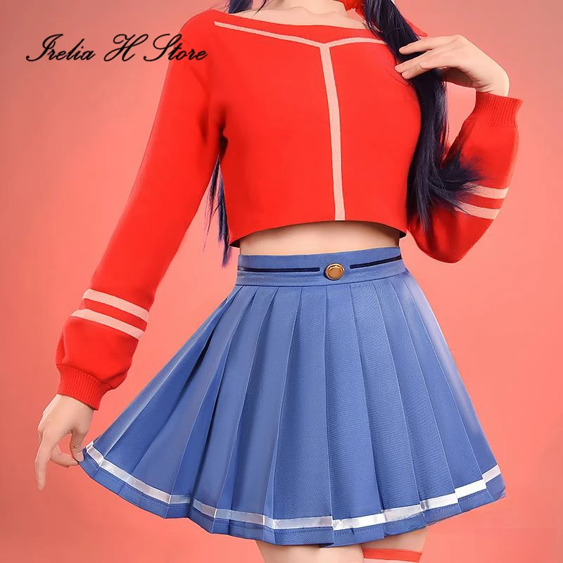 Irelia H Store Anime MiSide Crazy Mita Cosplay Costume Mita sweater Skirt Halloween Costumes Daily set