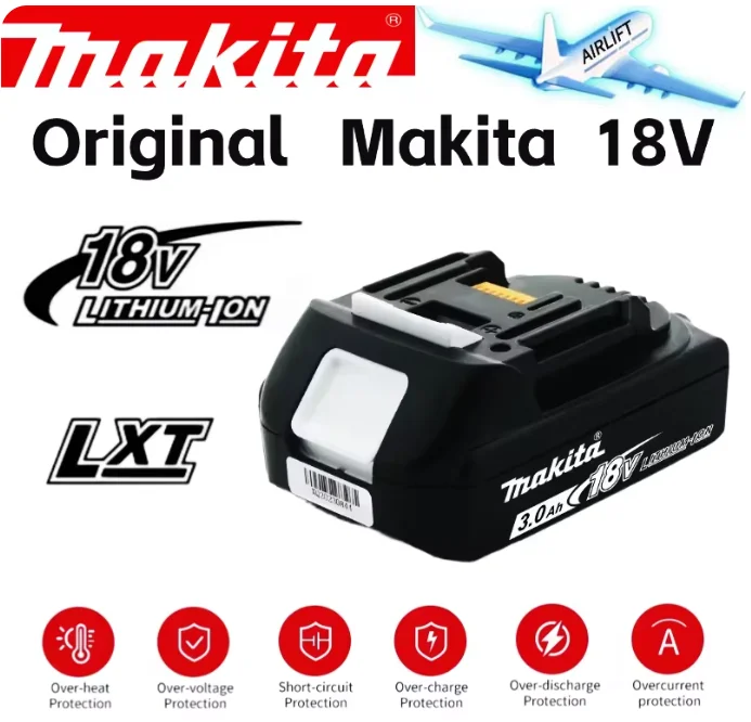 

Аккумулятор Makita 18В 9.0Ач 6Ач 5.0Ач 3.0Ач BL1860B BL1840 BL1830B BL1850 BL1860 BL1815, сменный литиевый аккумулятор, зарядное устройство Makita