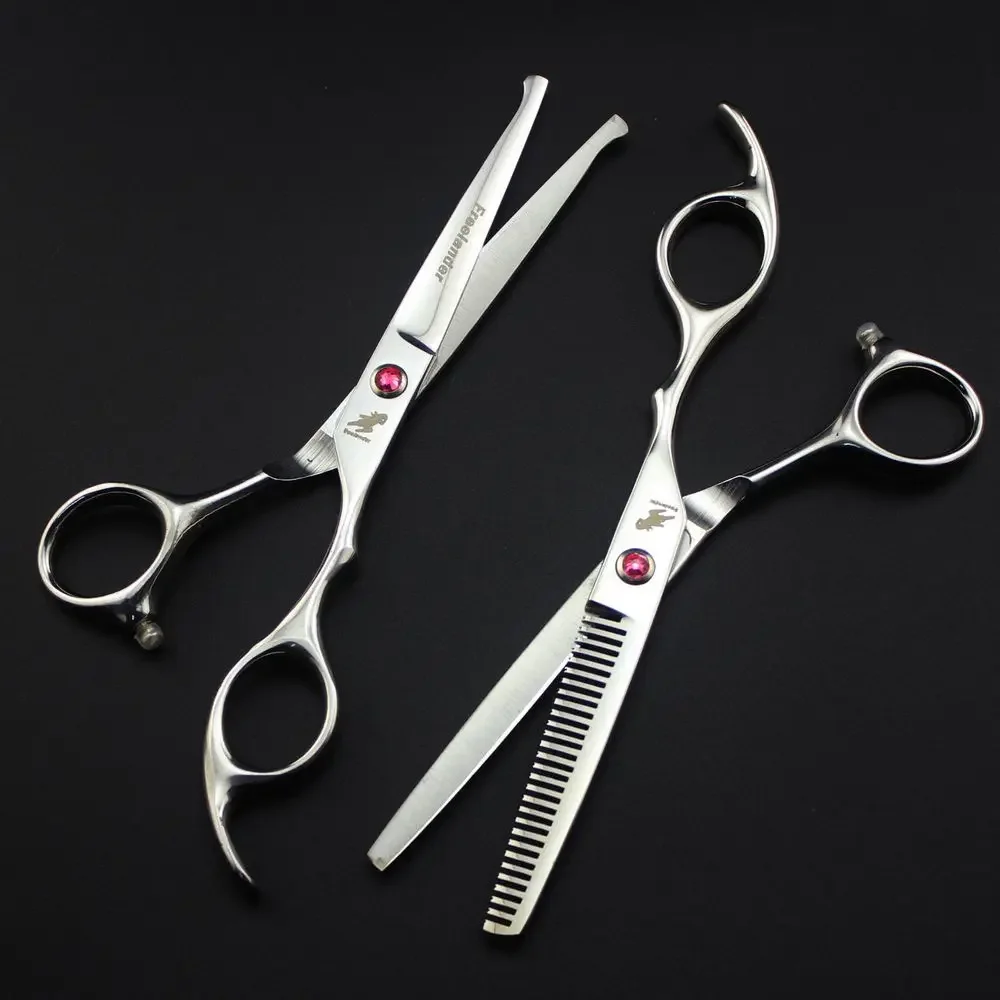 Freelander 6 inch Professional Kids Safety Round Head Hair Cutting Scissors Shears For Young Mother Or Professional Hairdresser