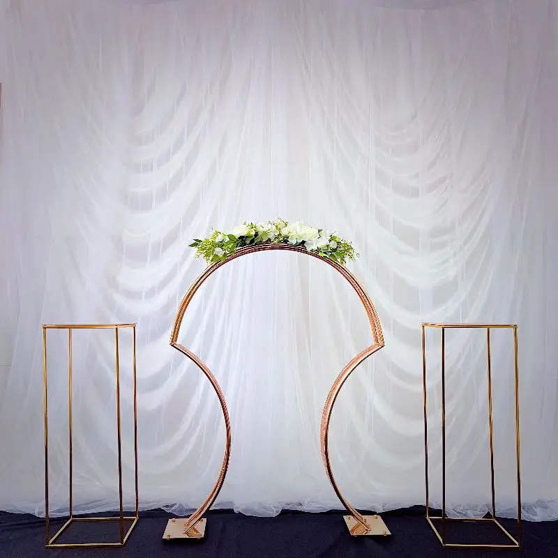 

6PCS Luxury Fashion Engagement Flower Arrange Stand Event Party Backdrops Plinth Arch Wedding Table Floral Candle Centerpieces