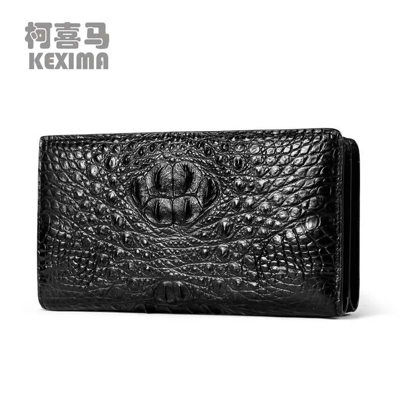 kadilaier Crocodile skin  Hand bag  male  Thailand  Crocodile skin  wallet  long  large  capacity  Crocodile bag men clutch bag