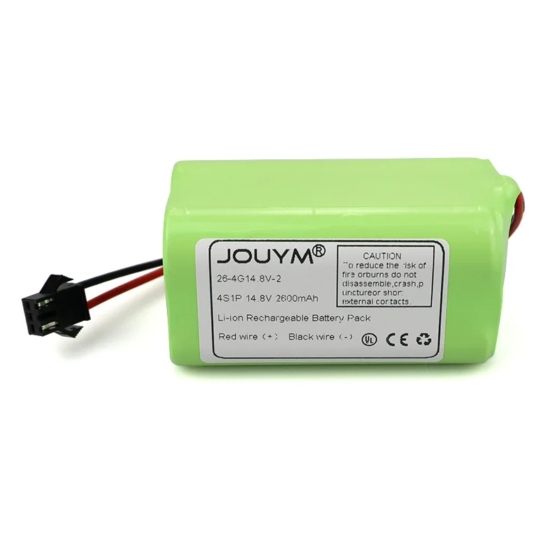 

Battery replacement Lithium-ion 2600mAh 14.4V 14.8V Battery for Robot vacuum Cleaner INR18650 M26-4S1P, Mamibot EXVAC660