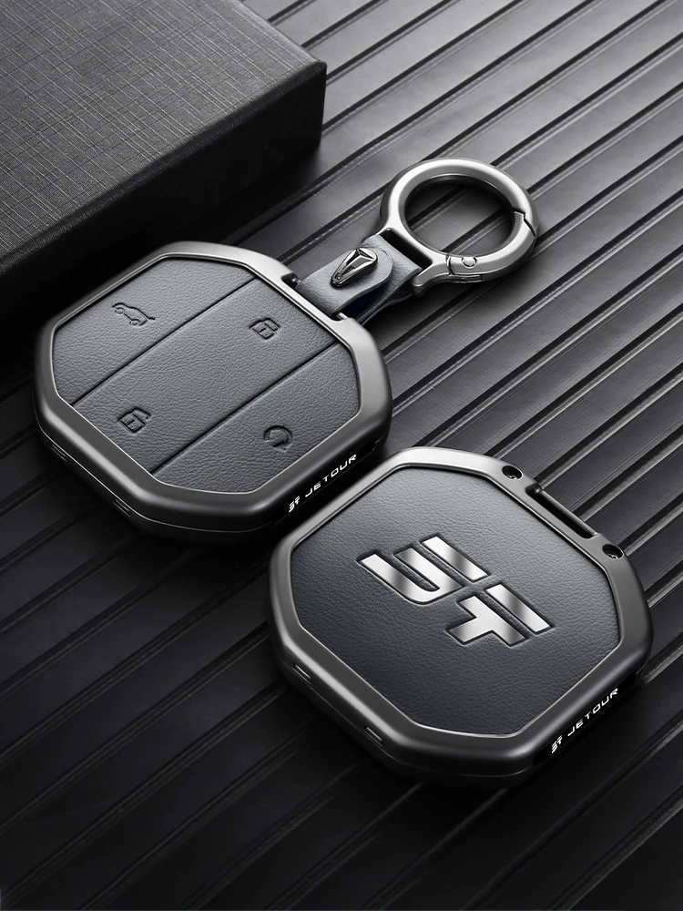 Autoschlüssel-Schutzhülle für Chery Jetour T1 T2 Traveller I-DM Votour T10 Freedom Schlüsselanhänger aus Zinklegierung Vollschutz Stoßfest – Detail 4