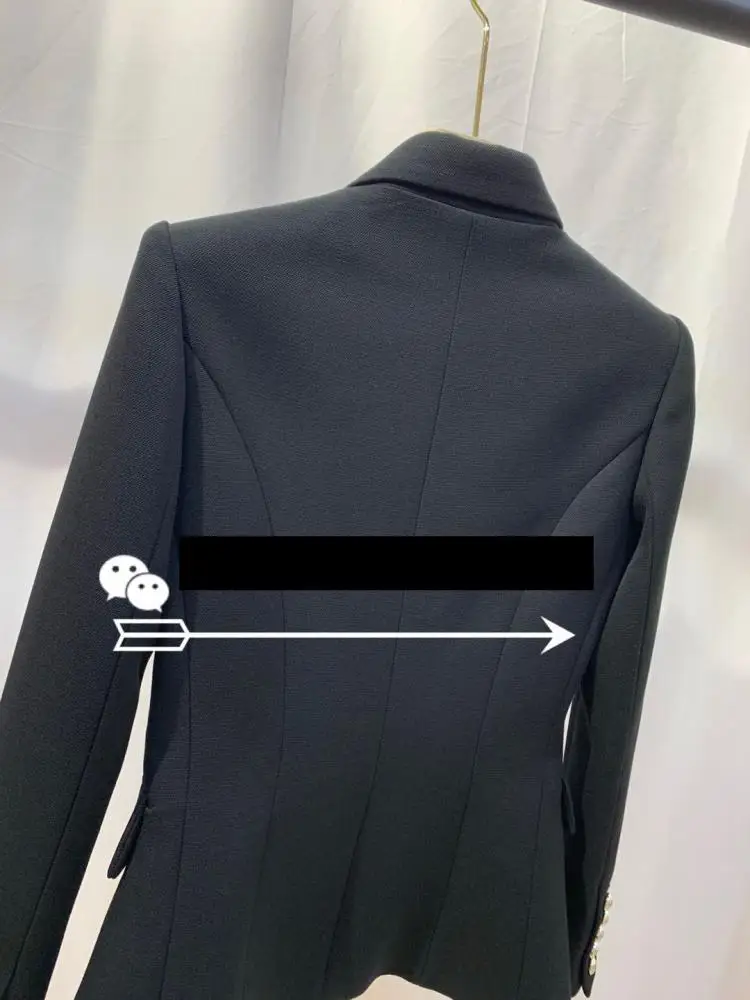 

Новинка 2023 года, женский костюм Bla ort на заказ Jaet Faion Commute Sle, облегающий костюм, пальто на пуговицах, длинное пальто све