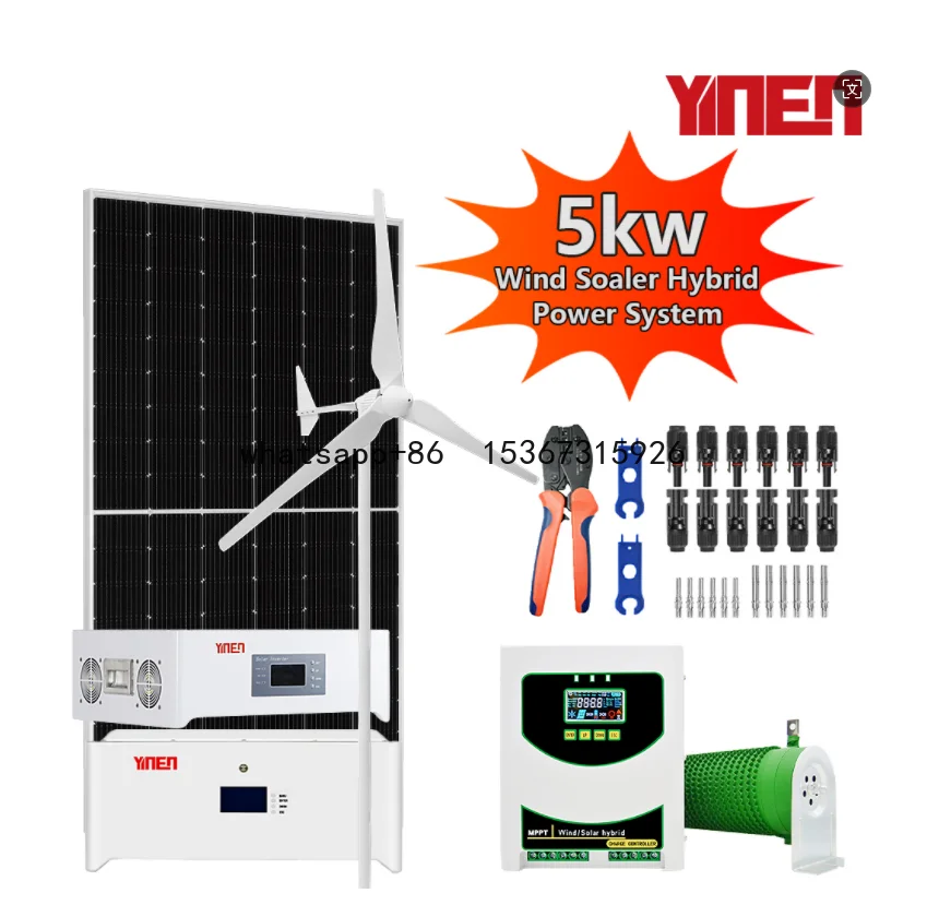 Système de générateur d'éolienne solaire hybride, énergie verte à vendre, 5000W