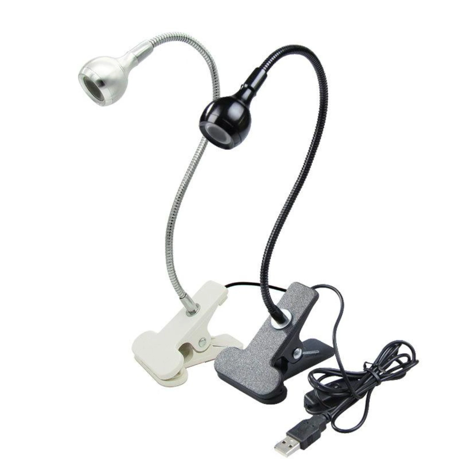 5V 3W USB LED Clip Table Light with Flexible Goose Neck Cute Bed Lamp Decoration Eye Protection