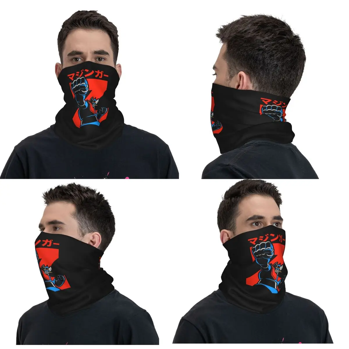 Mazinger Z Goldorak Actarus Grendizer Mask Bandana Neck Cover Printed Magic Scarf FaceMask Cycling For Men Women Adult Washable