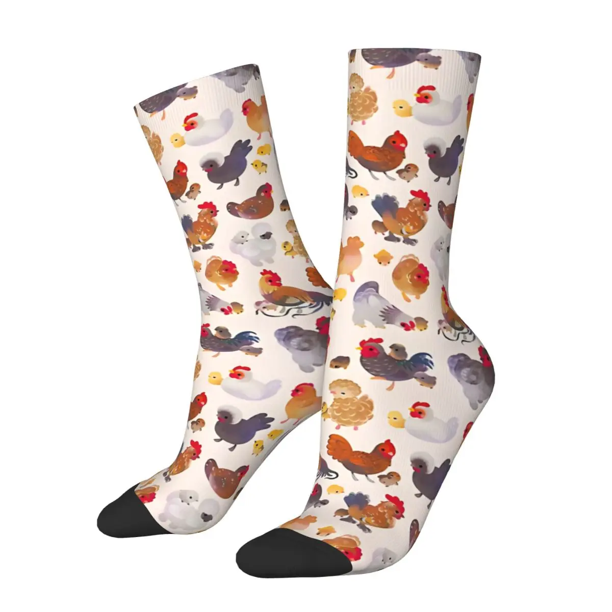 

Chicken Socks Shopping 3D Print Boy Mid-calf Sock