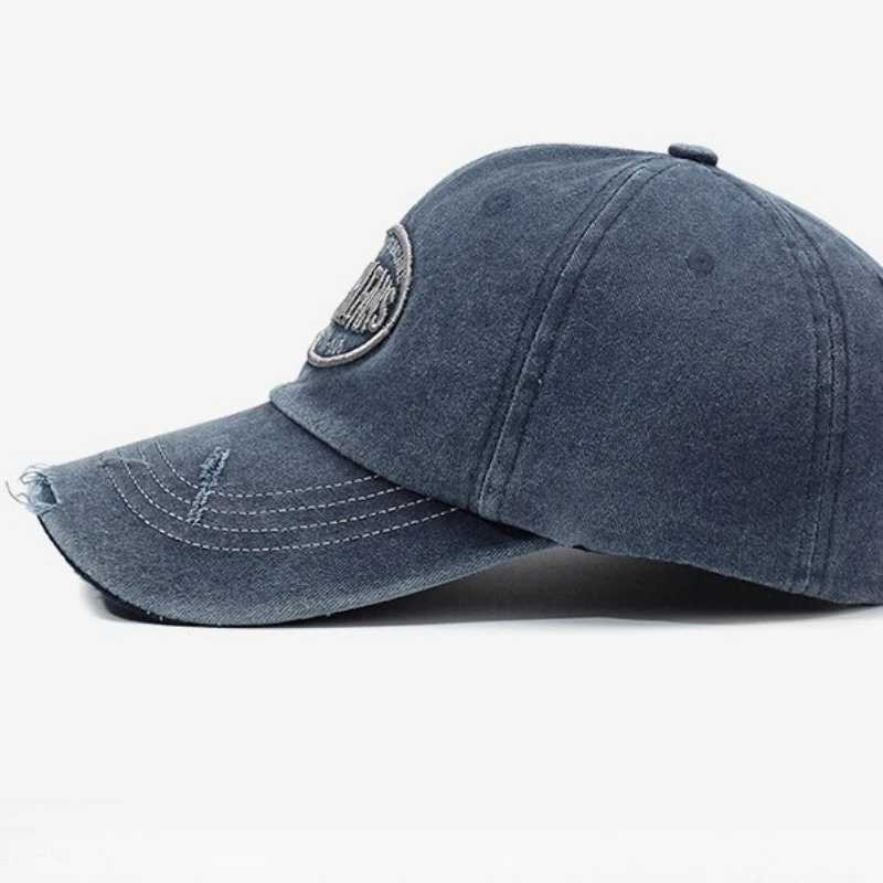 خمر قبعة بيسبول مغسولة القطن المطرزة رسالة عارضة لينة أعلى للجنسين الرجعية الهيب هوب قبعة الأزياء في الهواء الطلق الشارع الشهير هدية #4