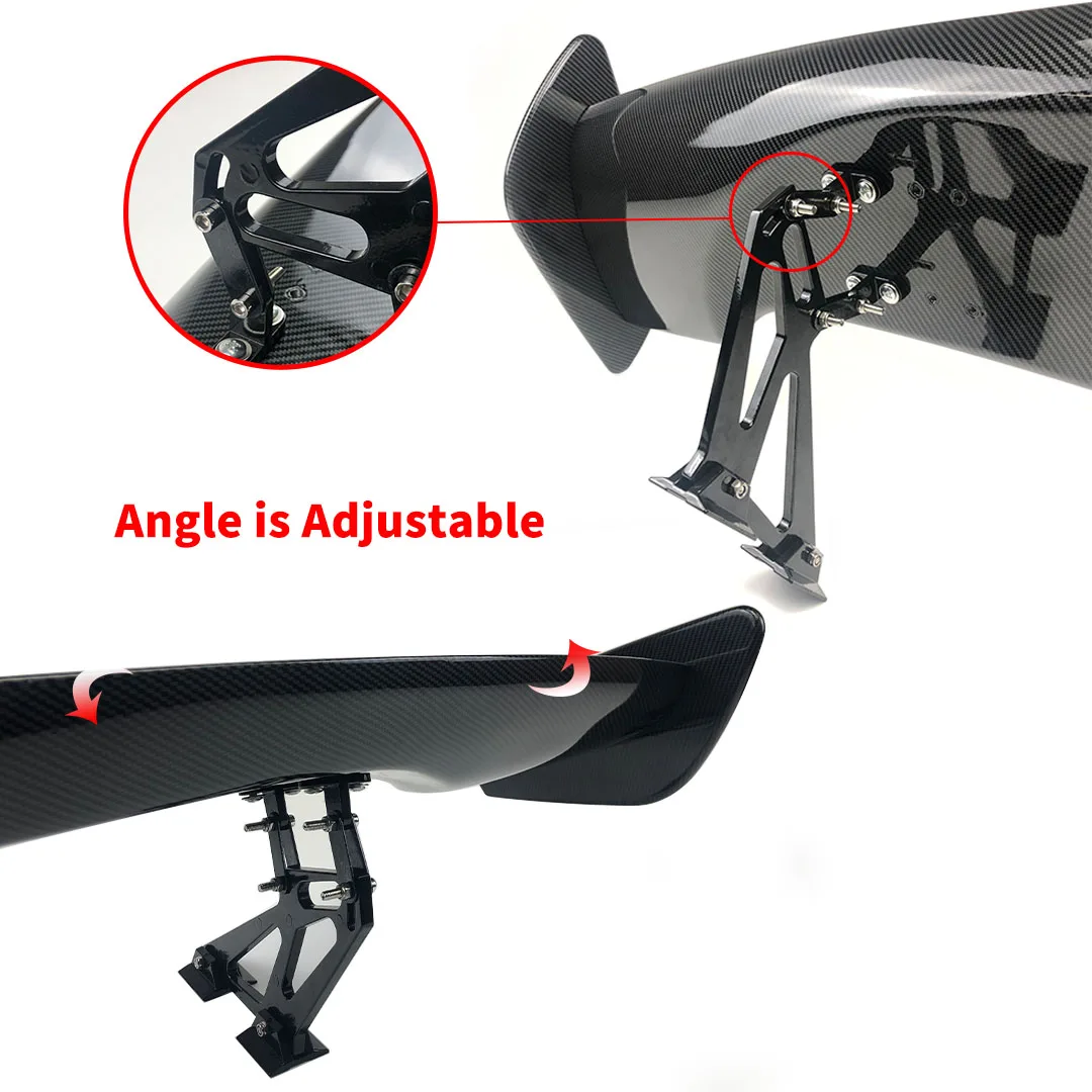 Universal GT Style Rear Spoiler Wing Tail Air Dam For 99% Sedan Body Kit Decoration Carbon Fiber Racing Car Tuning Accessories