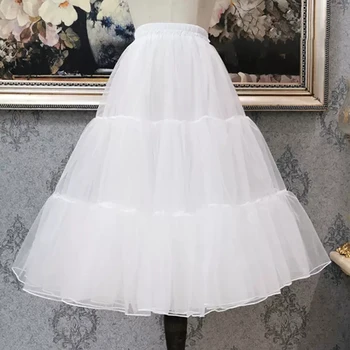 Lolita rok ondersteuning garen rok lang dagelijks geweld zacht garen uitbreiding zonder been petticoat lolita rok poncho rok
