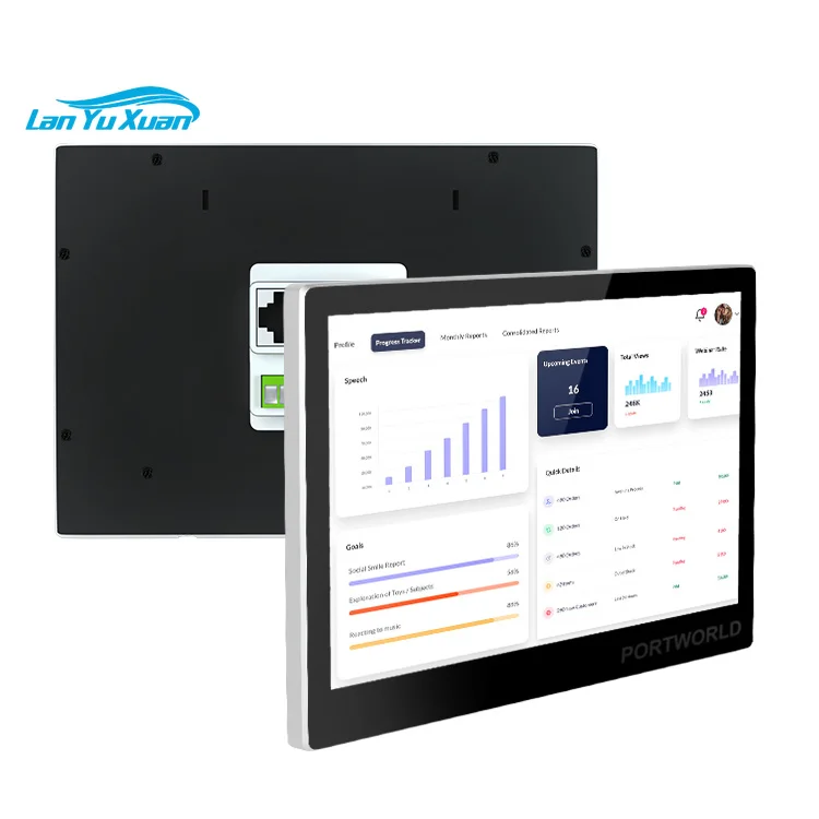 10 Inch Aluminum  Rk3566 Android 11 Os in Wall Smart Home Poe Tablet