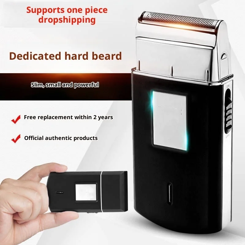 

Men's Portable Razor Reciprocating Razor Speed Single Head Electric Razor IP65 Waterproof USB Charging Mini Shaver Fast