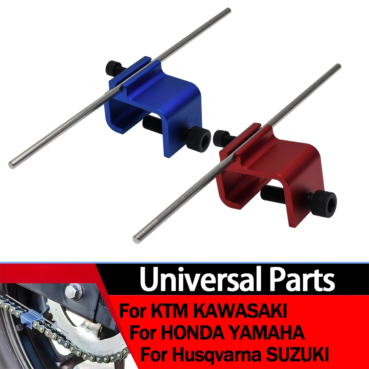 

Motorcycle Chain Alignment Tool Quick Accurate Alignment Tool for Motor Scooter Sprocket Sport Dirt Bike ATV Repair Accessories