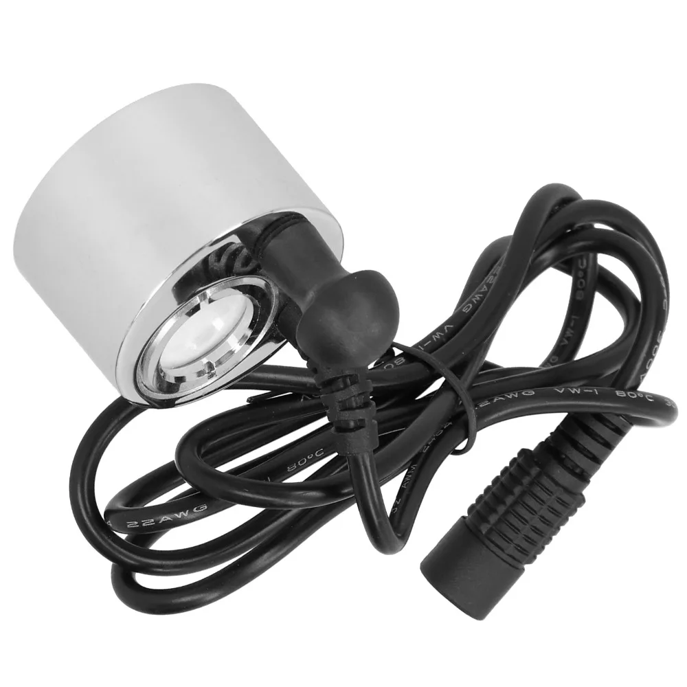 Portable 24V Ultrasonic Mist Maker Ultrasonic Waterproof Water Fountain Fogger Single Head Plastic Pond Atomizer Birdbath