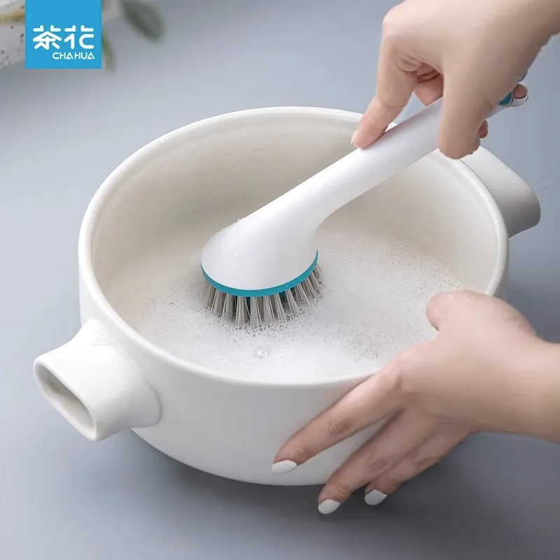 

CHAHUA Bottle Brush Long Handle Cup Brush Milk Bottle Scrubber No Deadend Dishwashing Pot Cleaning Brush Kitchen Cleaning Tool