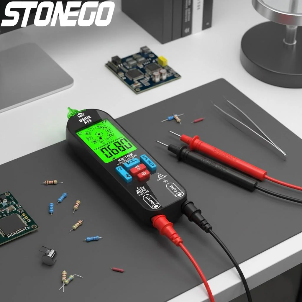 

Мультиметр с большим дисплеем и автоматическим определением диапазона, тестер напряжения, измеритель емкости, электрический диагностический инструмент для профессионалов