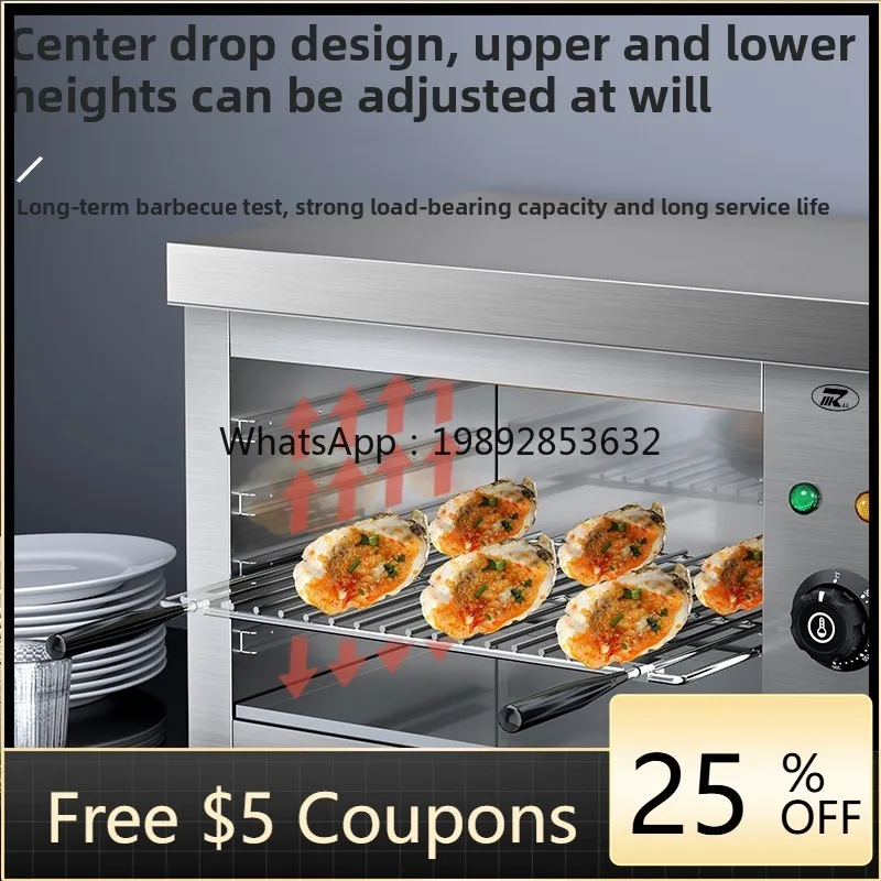 

KX Smokeless Electric Oven Commercial 938 Wall Mounted Electric Heating Timing Noodles BBQ Grill Fish Drying Oven Bake Oven