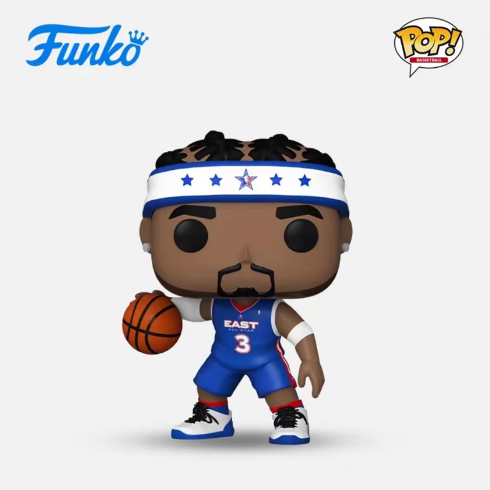 Funko Pop NBA Series مايكل جوردان شخصية الحركة ليبرون جيمس ألين ايفرسون دينيس رودمان طبعة محدودة نموذج الهدايا الأصلية