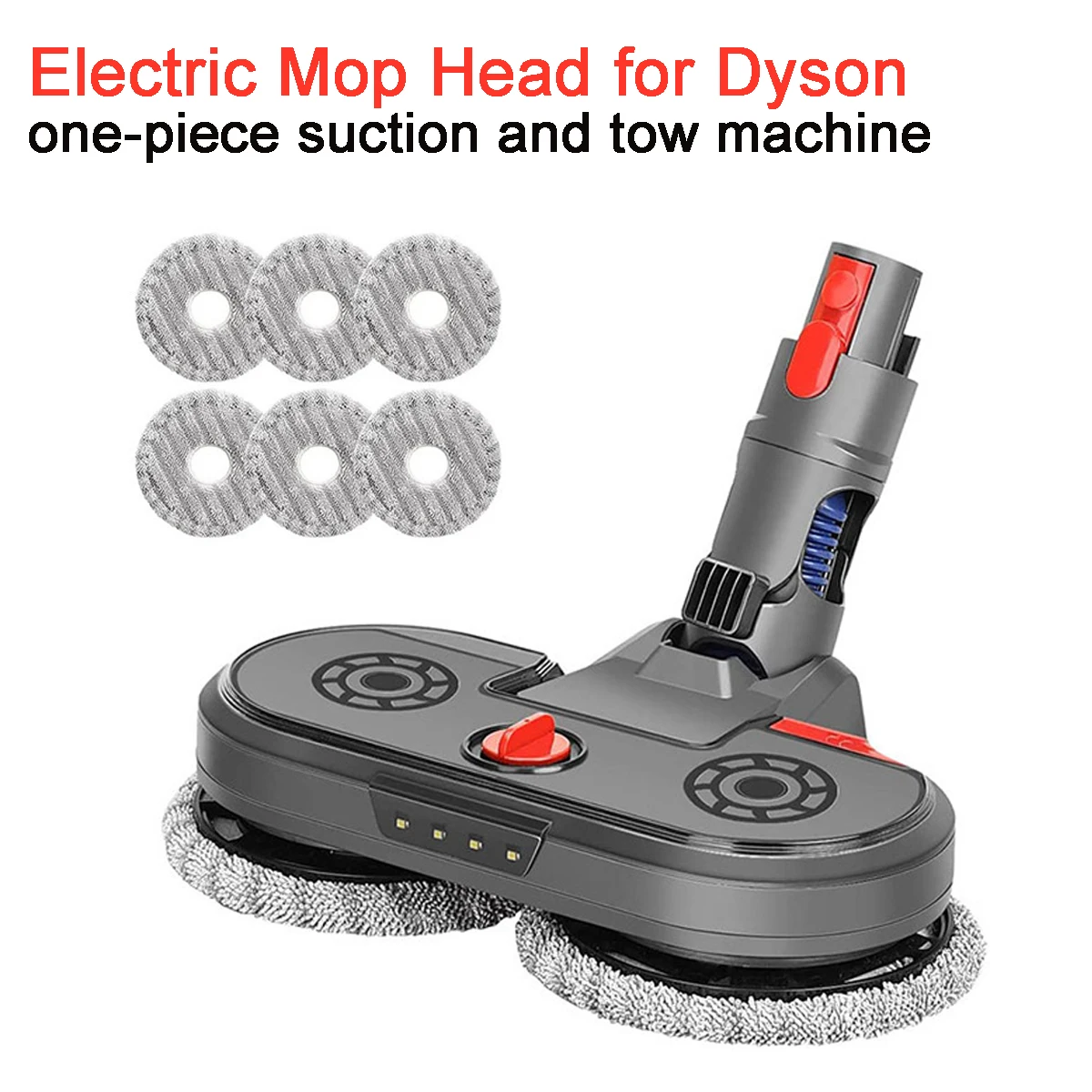 

Roller Spray Head Replacement for Dyson V7 V8 V10 V11 V15 Cordless Vacuum Cleaner Quick-Release Motorhead with LED Headlight