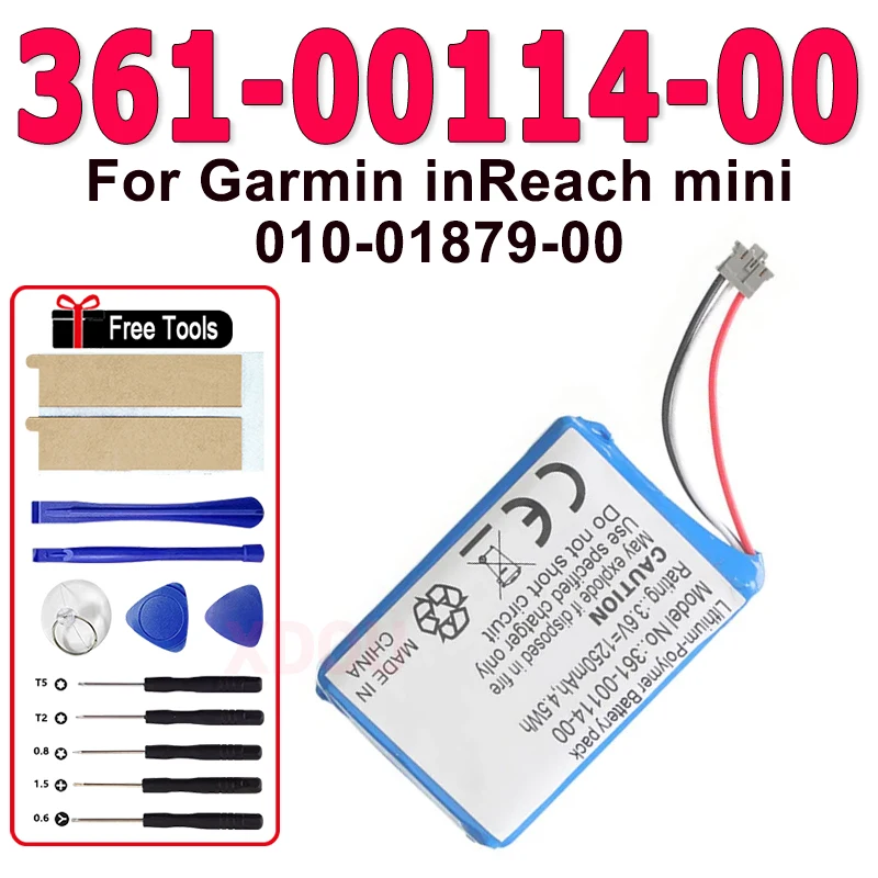 

Сменный аккумулятор 361-00114-00 для Garmin 010-01879-00 Delorme mini in Reach mini Battery 1250 мАч + бесплатные ИНСТРУМЕНТЫ