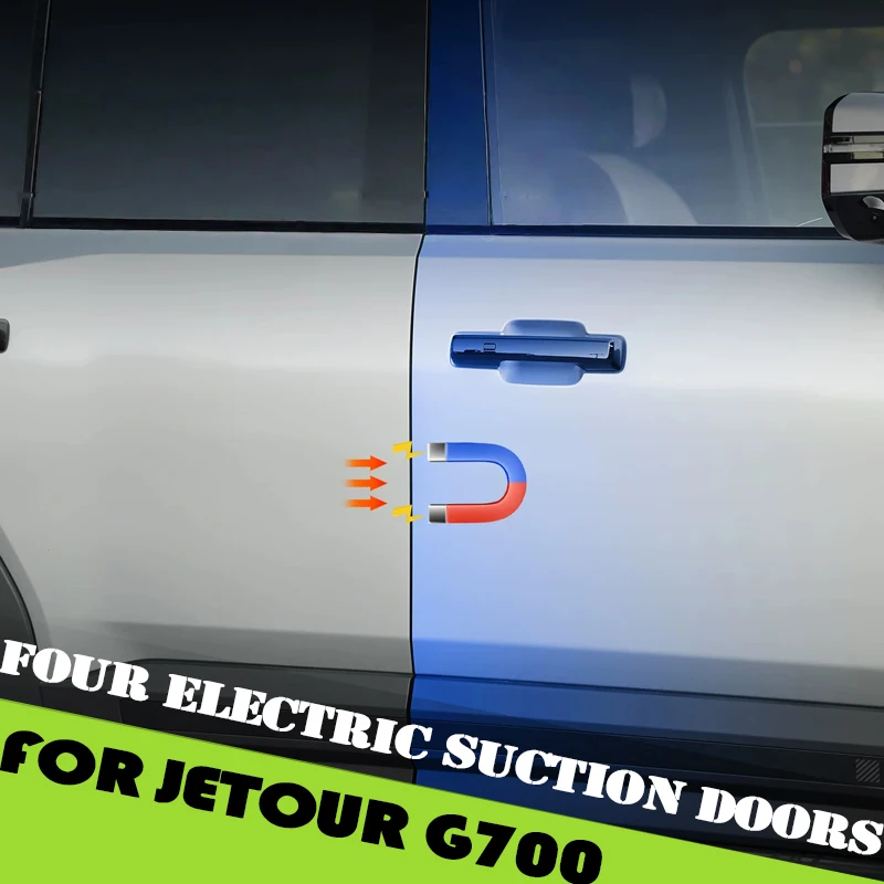 Four Door Electric Suction Door Fit for JETOUR G700 Modified Car Intelligent Electric Suction Lock Silent Suction Accessories