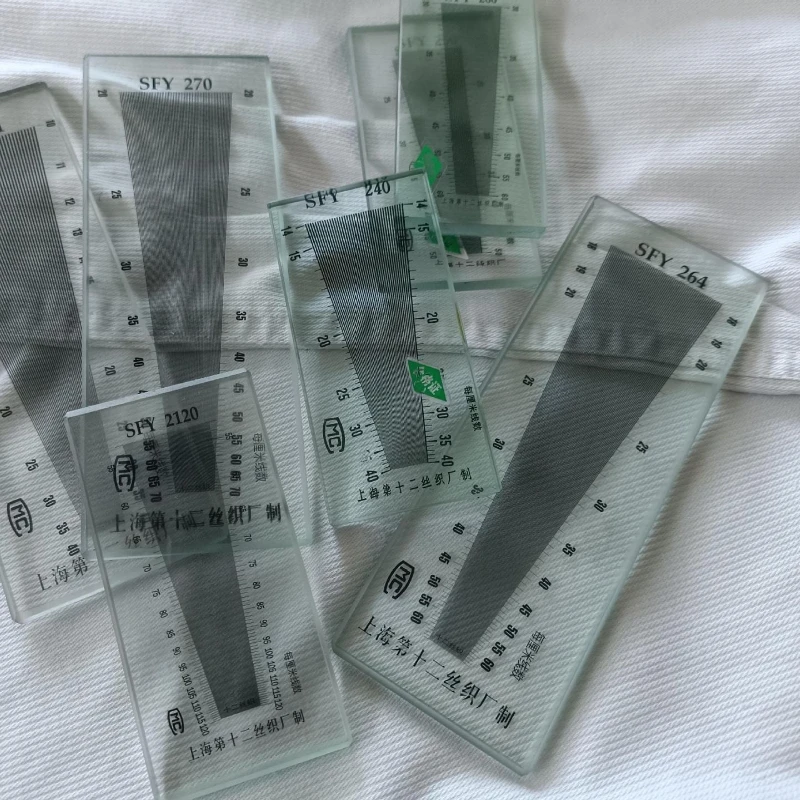 

HD Fabric Density mirro Glass Fabric Weft Warp Density Mirror Warp and Weft Density Scale Measuring Instrument Tools