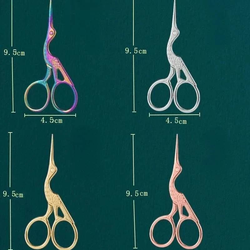 Retro Crane Mouth Cross Stitch Scissors Vintage Cute Small Sewing Scissor Thread Cutting DIY Fabric Shears Embroidery Scissors — zdjęcie 5