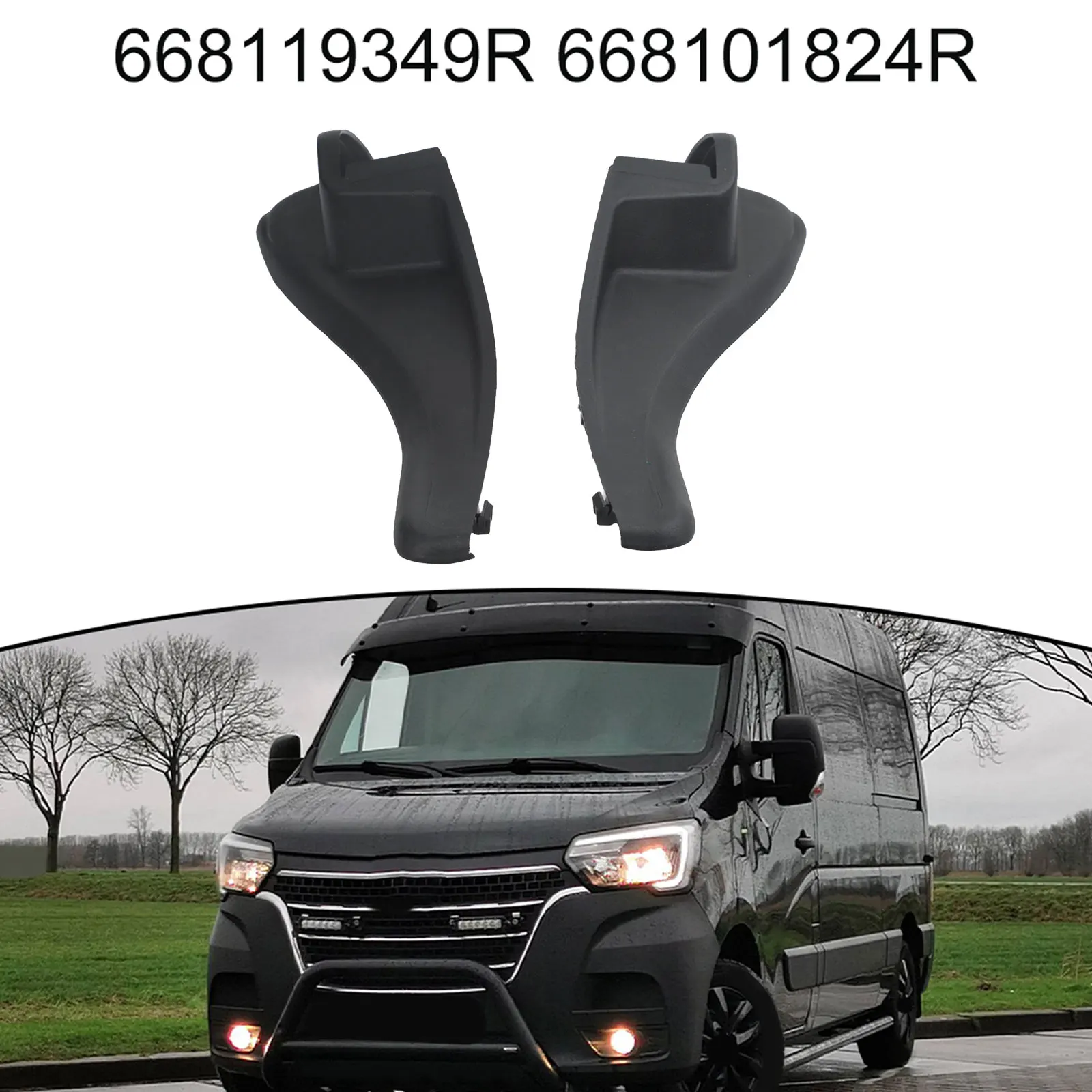 Windschutzscheiben-Zierleiste für Renault Master III IV Frontscheibe ABS-Material Ersatzteil OEM 668119349R 668101824R – Detail 12
