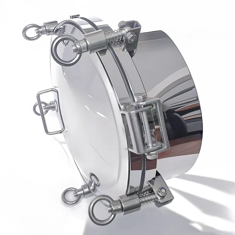 Pressure Manhole Cover 150mm Round Pressure Manway Tank Lid Stainless Steel SS304