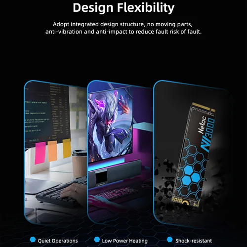 Imagen 2 del producto Netac SSD NVME M2 250GB 500GB SSD 1TB 2TB PCIe3.0 NVME M.2 2280 disco duro unidad interna de estado sólido para ordenador portátil de escritorio