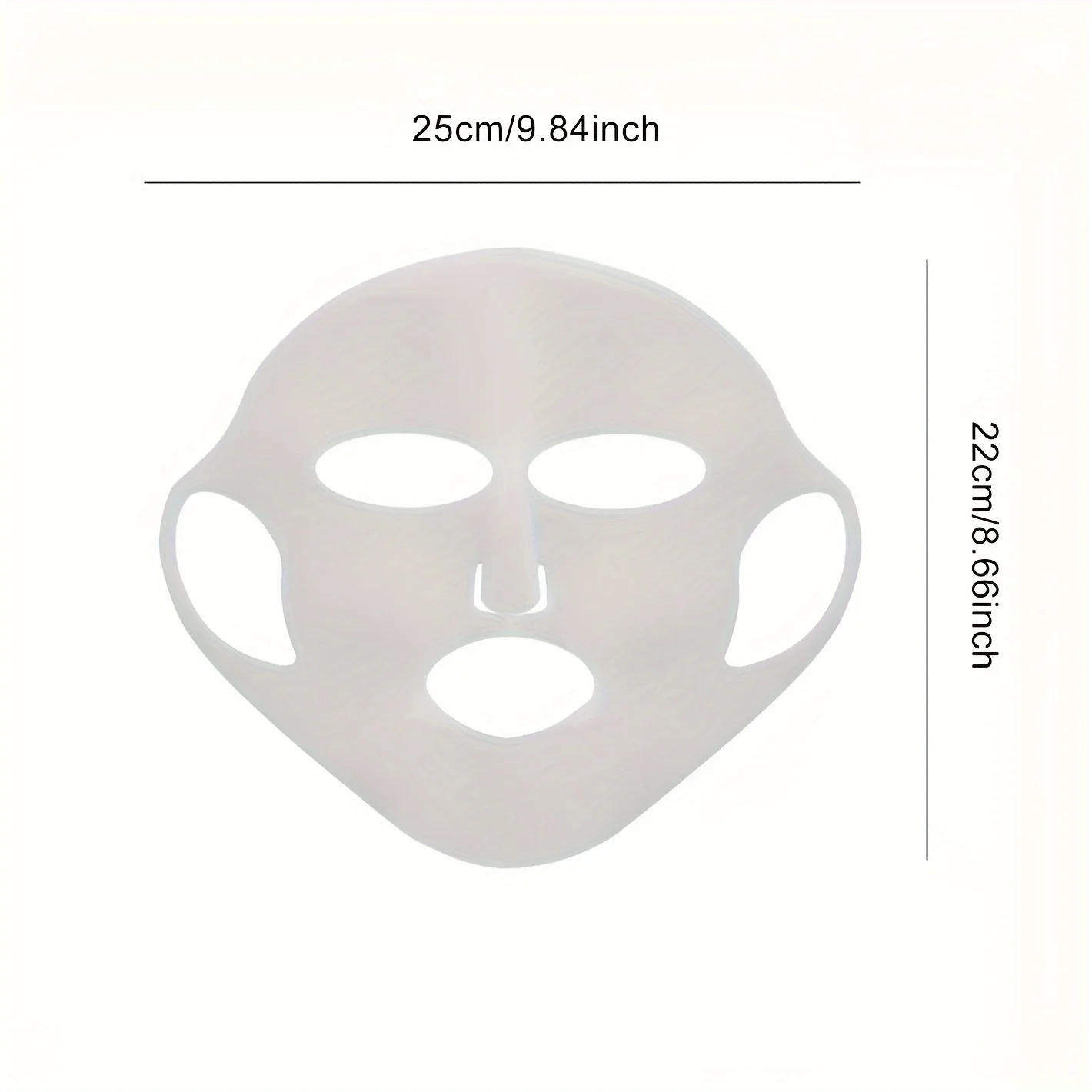 Maschera facciale riutilizzabile con gancio per l'orecchio in silicone 3D |   Adatto per lo strumento idratante per il viso, lo strumento di aiuto per la cura del viso