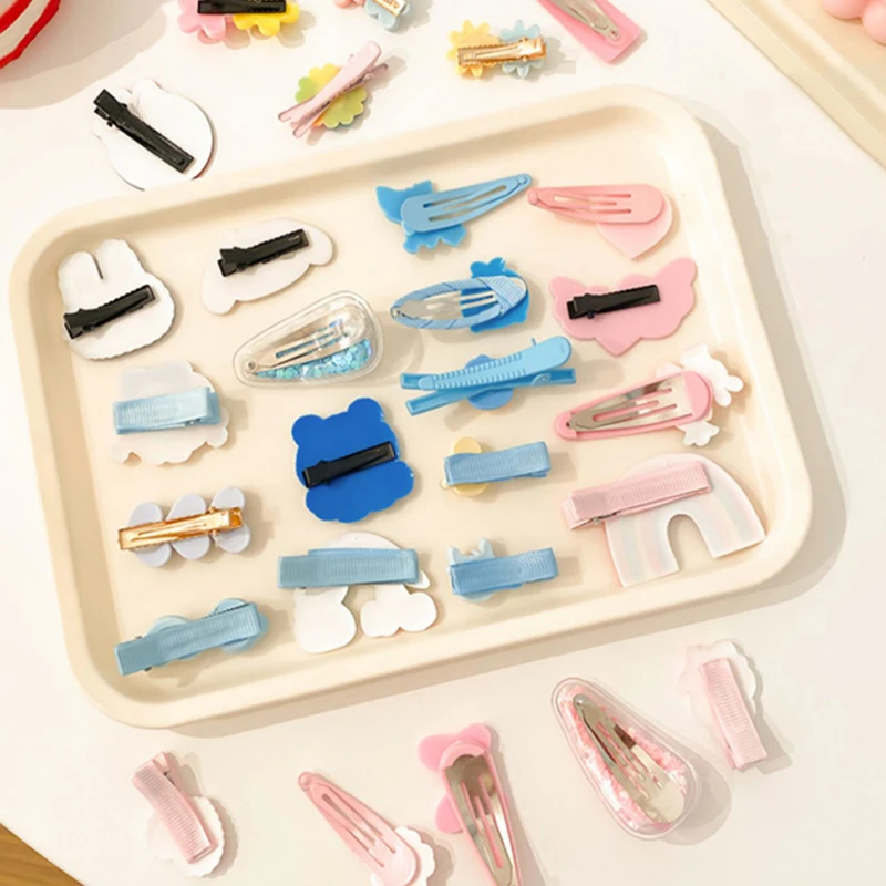 14Pcs Cartoon Bear Baby Hair Clips Cute Girls Princess Hairpins Hair Accessories image 4