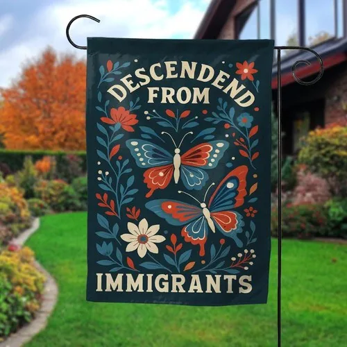 Immigrants Make America Great Flag Anti ICE Deportations Democrat ZZY