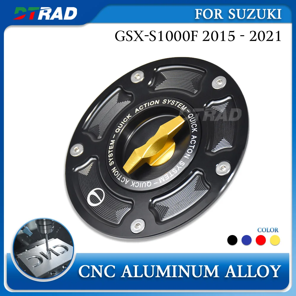 

For SUZUKI GSX-S1000F GSXS GSX-S 1000F GSX S1000F S 1000 F Accessories Keyless Quick Release Racing Aluminum Fuel Tank Cover